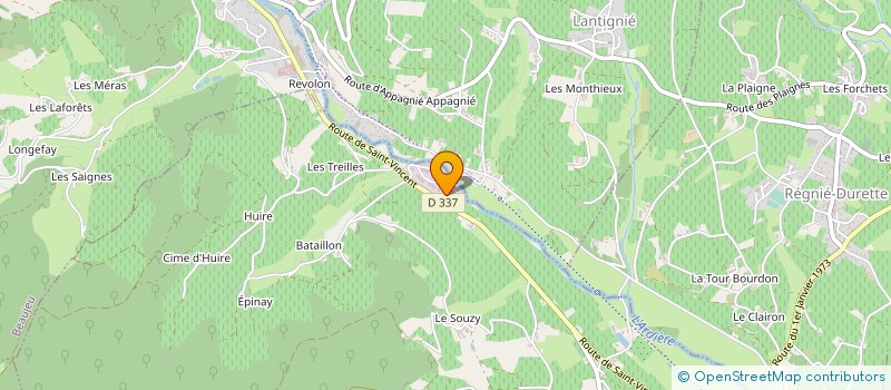 localisation de l'entreprise MATRAY-DUPUIS  QUINCIE-EN-BEAUJOLAIS