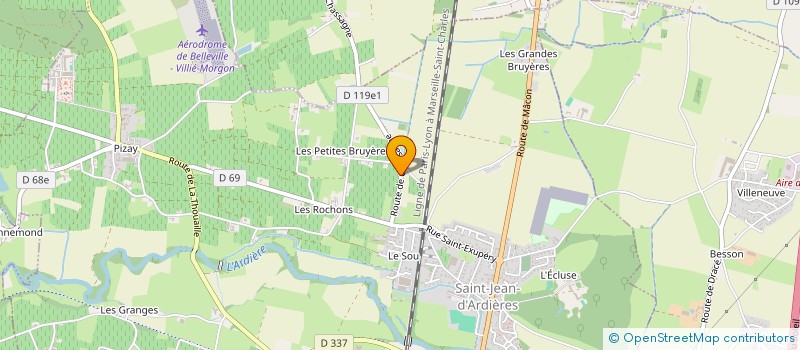 localisation de l'entreprise MATRAY HUGO ET LUDIVINE  CORCELLES EN BEAUJOLAIS