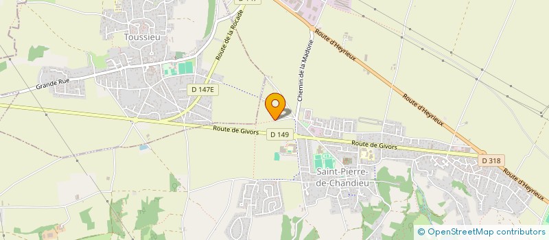 localisation de l'entreprise MATRAY MENUISERIE à SAINT-PIERRE-DE-CHANDIEU