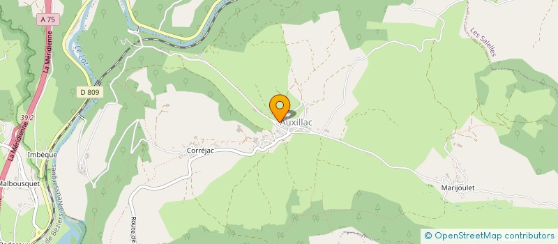 localisation de l'entreprise MATRE  LA CANOURGUE