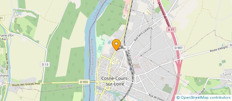 localisation de l'entreprise MATRES EURL à COSNE-COURS-SUR-LOIRE