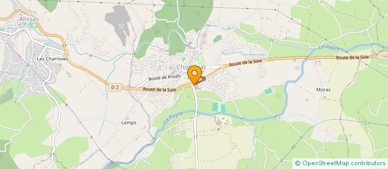 localisation de l'entreprise MATRICE  CHOMERAC