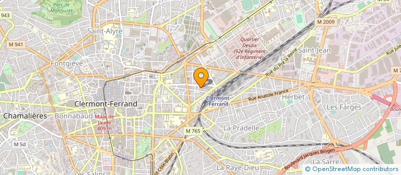 localisation de l'entreprise MATRICE COMPUTER à CLERMONT-FERRAND