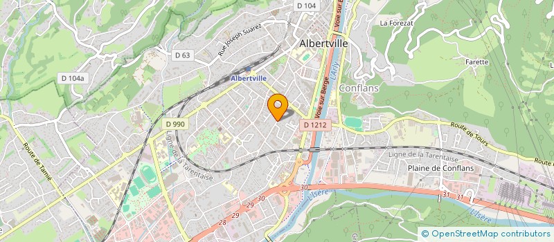 localisation de l'entreprise MATRICES  ALBERTVILLE