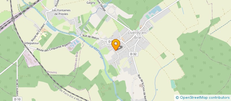 localisation de l'entreprise MATRICO à LIVERDY-EN-BRIE