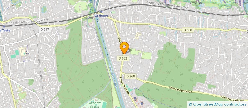 localisation de l'entreprise MATRIENIA à GUJAN-MESTRAS