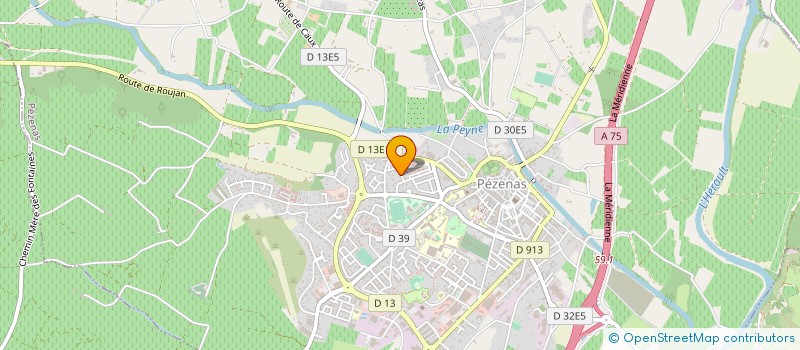 localisation de l'entreprise MATRIOSHKA & COMPAGNIE à PEZENAS