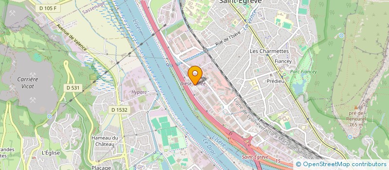 localisation de l'entreprise MATRIVAL à SAINT-EGREVE