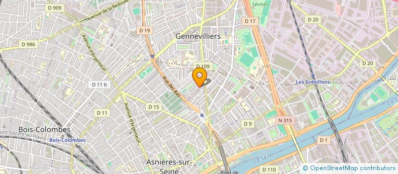 localisation de l'entreprise MATRIX LEAD à GENNEVILLIERS