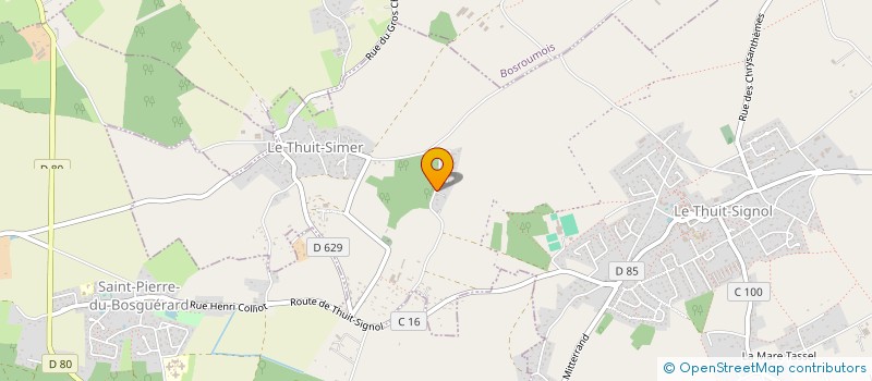 localisation de l'entreprise MATRIXE BETON  LE THUIT DE L'OISON