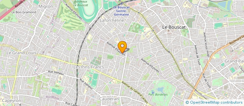 localisation de l'entreprise MATRX  LE BOUSCAT