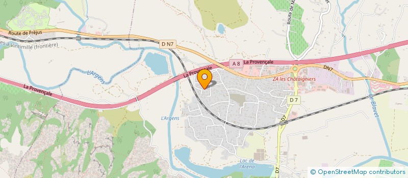 localisation de l'entreprise MATS COURTAGE à ROQUEBRUNE-SUR-ARGENS