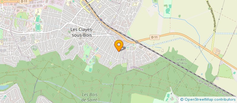 localisation de l'entreprise MATSANT RENOV BAT  LES CLAYES-SOUS-BOIS