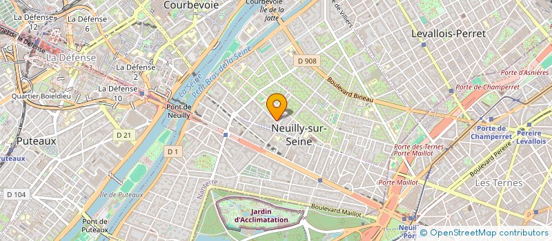localisation de l'entreprise MATSIL à NEUILLY-SUR-SEINE