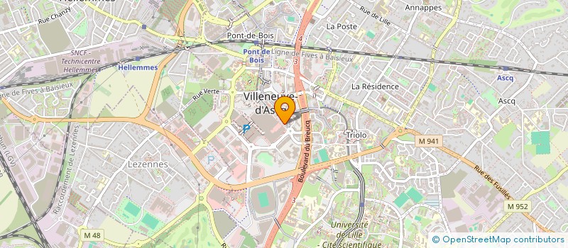 localisation de l'entreprise MATT 2  VILLENEUVE-D'ASCQ