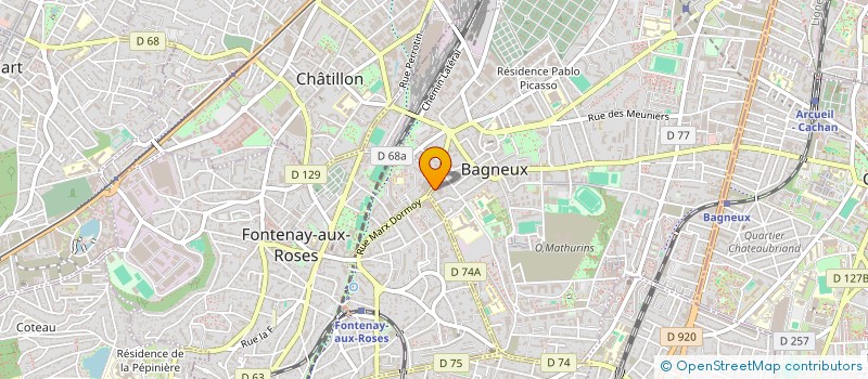 localisation de l'entreprise MATT CHEM PRODUCT AND CO à BAGNEUX