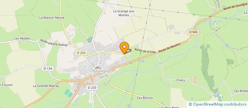 localisation de l'entreprise MATT DOG EDUCATION  SOUVIGNY