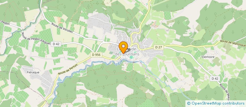 localisation de l'entreprise MATT JEAN MICHEL ET SAURAT SANDRINE à LA BASTIDE-DES-JOURDANS