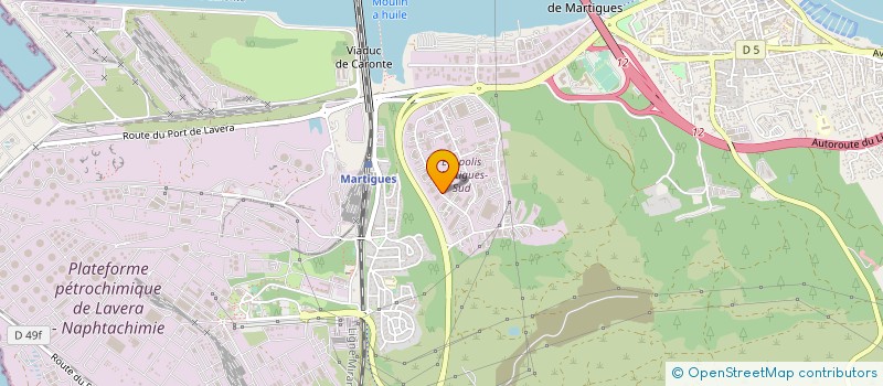 localisation de l'entreprise MATT MARINE  CHATEAUNEUF-LES-MARTIGUES