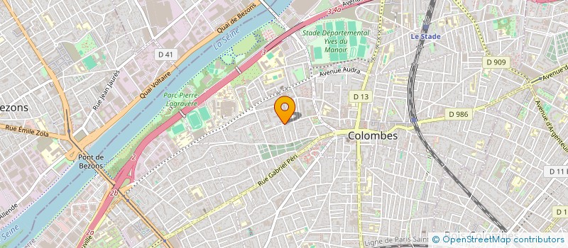 localisation de l'entreprise MATT RACING à COLOMBES