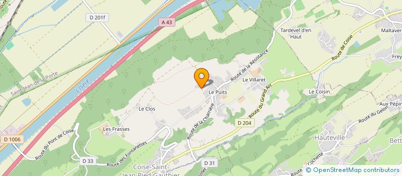 localisation de l'entreprise MATT'S INDUSTRY  COISE-SAINT-JEAN-PIED-GAUTHIER