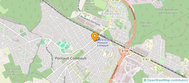 localisation de l'entreprise MATT TRANS SERVICES  PONTAULT-COMBAULT