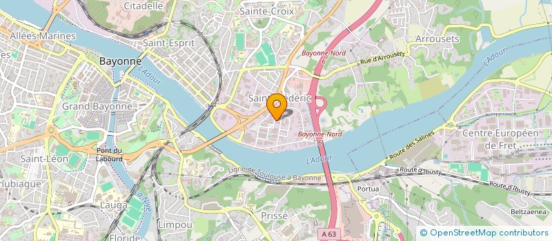 localisation de l'entreprise MATTASOGLIO CARRELAGES à BAYONNE