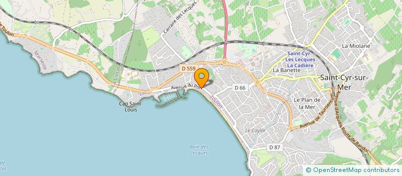localisation de l'entreprise MATTCHANTE à SAINT-CYR-SUR-MER