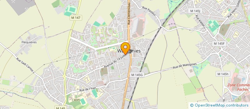 localisation de l'entreprise MATTDECOR  WATTIGNIES