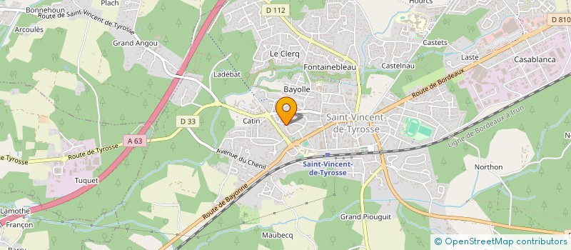 localisation de l'entreprise MATTEA à SAINT-VINCENT-DE-TYROSSE