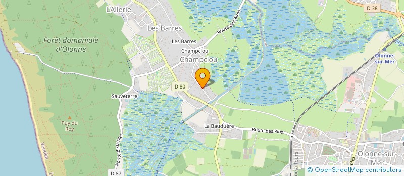 localisation de l'entreprise MATTEI PATRIMOINE à LES SABLES D'OLONNE