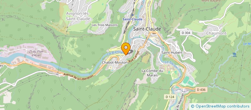 localisation de l'entreprise MATTEI PRIMEURS à SAINT-CLAUDE