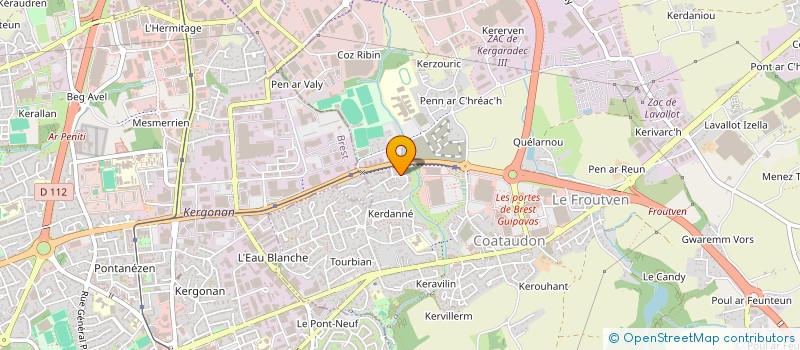 localisation de l'entreprise MATTELAU  GUIPAVAS