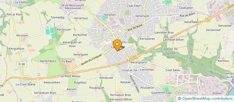 localisation de l'entreprise MATTEO BOUDRET KARTING 29  PLOUZANE