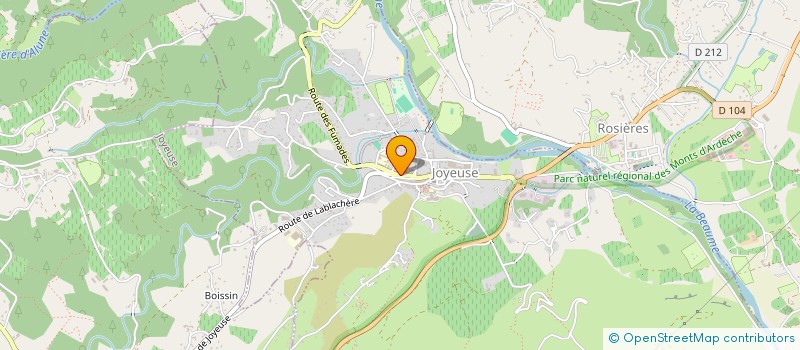 localisation de l'entreprise MATTEO SAGONE  JOYEUSE