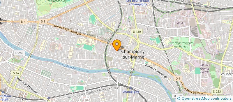 localisation de l'entreprise MATTEOTI  CHAMPIGNY-SUR-MARNE