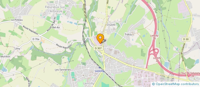 localisation de l'entreprise MATTER à FLEURIEUX-SUR-L'ARBRESLE