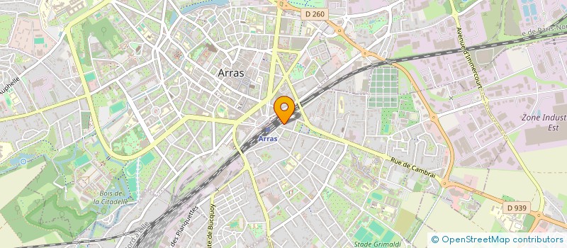 localisation de l'entreprise MATTGESTION à ARRAS