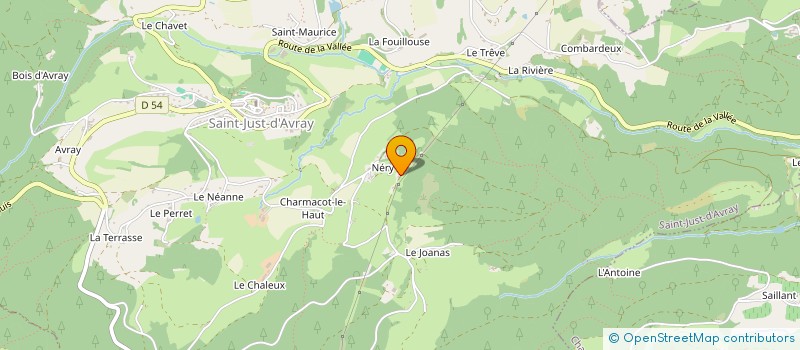 localisation de l'entreprise MATTHIEU ARTISAN  SAINT-JUST-D'AVRAY