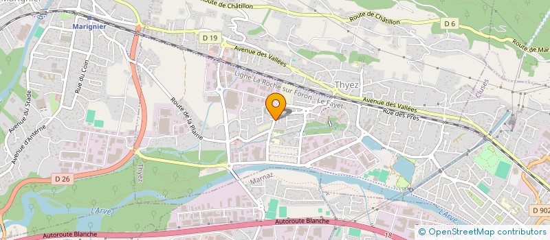 localisation de l'entreprise MATTHIEU BURTHEY ENTREPRISES EN ABREGE M.B.E.  THYEZ