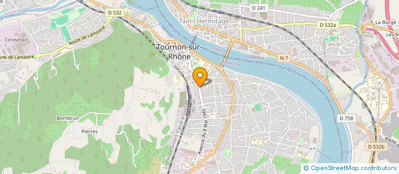 localisation de l'entreprise MATTHIEU DESESTRET CONSEILS à TOURNON-SUR-RHONE