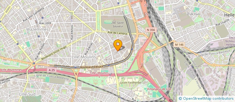 localisation de l'entreprise MATTHIEU HERVE J JAURES  LILLE