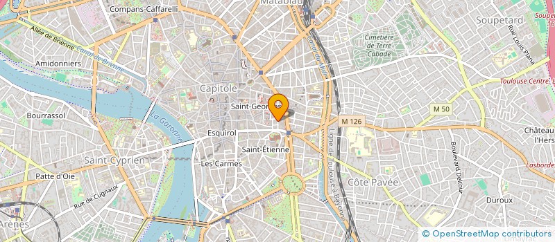 localisation de l'entreprise MATTHIEU LOUVET - S'INVESTIR  TOULOUSE