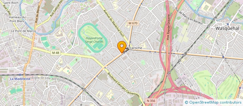 localisation de l'entreprise MATTHIEU & MARIE CROIX à MARCQ-EN-BARŒUL