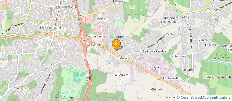 localisation de l'entreprise MATTHIEU MESSBAUR MAITRE D'OEUVRE à TRESSES