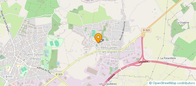 localisation de l'entreprise MATTHIEU MONROCHE TAPISSIER  VERRIERES-EN-ANJOU