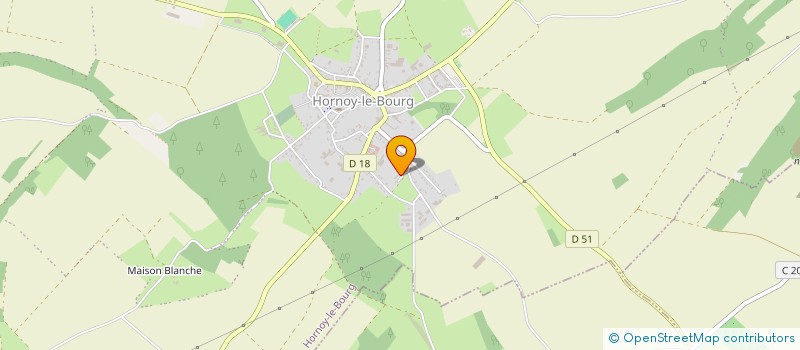 localisation de l'entreprise MATTHIEU RIDOUX MENUISERIE  HORNOY-LE-BOURG