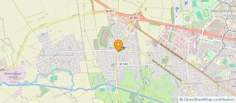 localisation de l'entreprise MATTHISS COIFFURE  WOLFISHEIM