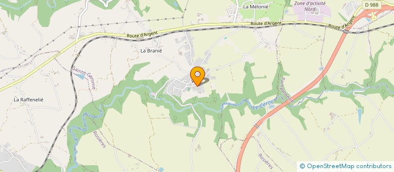 localisation de l'entreprise MATTIS  SAINTE-GEMME