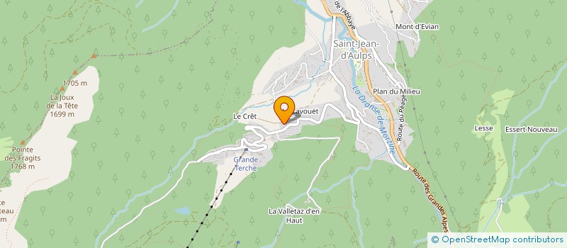 localisation de l'entreprise MATTLEE74  SAINT-JEAN-D'AULPS